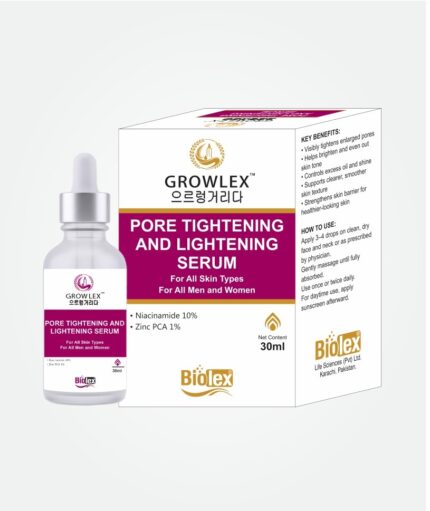 GROWLEX™ PORE TIGHTENING AND LIGHTENING SERUM