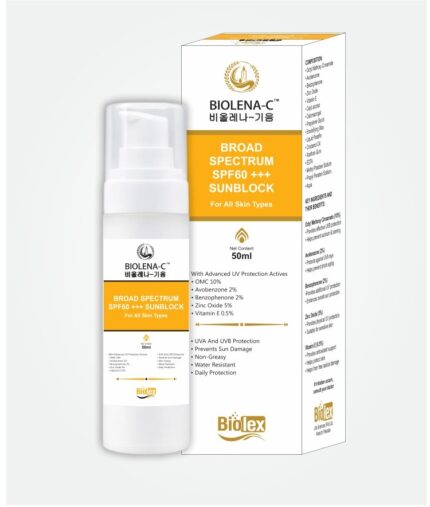BIOLENA-C™ Broad Spectrum SPF 60+++ Sunblock
