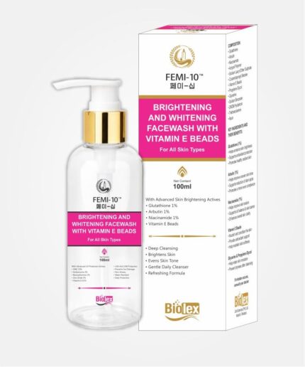 FEMI-10™ Brightening & Whitening Facewash with Vitamin E Beads